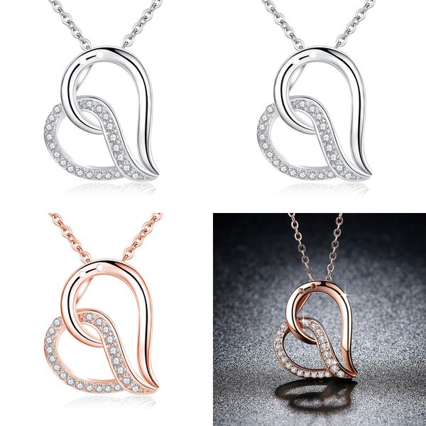 

lover peach necklace micro insert heart pendant real sterling silver jewelry natural stone pendants mixed titanic heart necklace pendant