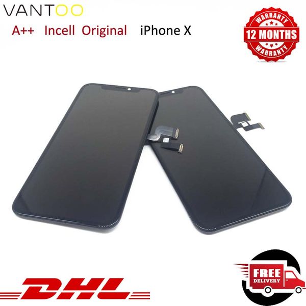 

for iphone x perfectly original screen display touch digitizer screen full assembly replacement 5.8 inch lcd dhl