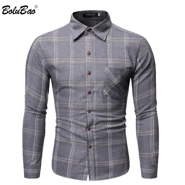 

bolubao fashion brand men plaid shirts men's quality long sleeve shirts male business casual wild shirt, White;black