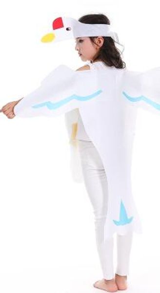 

new style the 2018 children cosplay swan tortoise honeybee suitable for boys and girls stage costume short style dancing clothe, Black