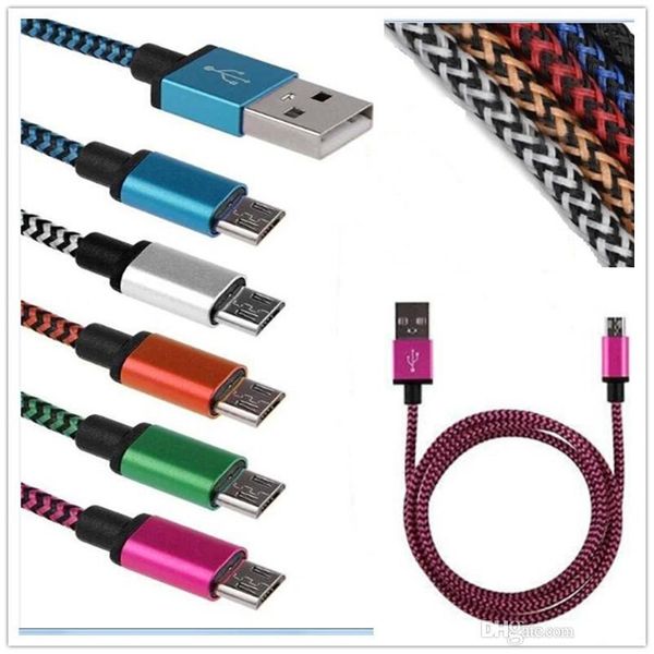 

Braided u b cable 1m aluminum v8 micro u b data line ync charger cable cord weave rope data line for mart phone on5 iphone cable