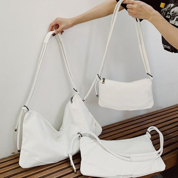 

women solid color one-shoulder diagonal casual bag ladies simple fashion bag woman handbags 2020 sac main femme