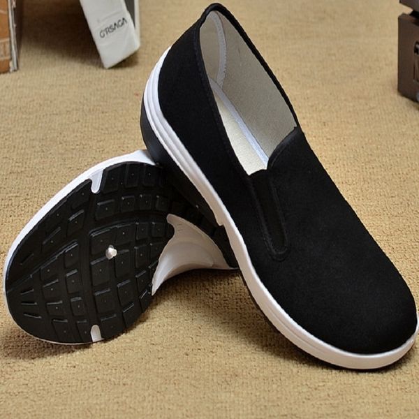 

2019 fashion designer men casual shoes lazy canvas skate white black trainer sports sneakers walking shoe size 40-44