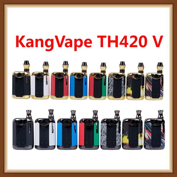 

Оригинальный Kangvape TH420 V Box Kit 800mAh Разогреть батареи 0.5ml густое масло Керамический картридж Tank TH420 Box Mod 100% Authentic