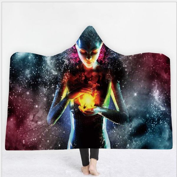 

skull hooded blankets skull sherpa hooded blanket throw blanket kids adults winter plush cape home textiles