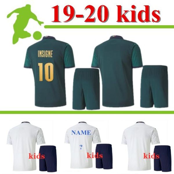 

italy 19 20 barella sensi insigne soccer jersey european cup renaissance chiellini belotti italy bernardeschi football shirts men kids, Black