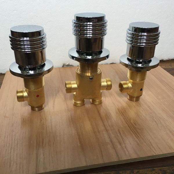 

cold water solid brass switch valve for bathtub faucet shower mixer, bathtub set faucet five hole bath faucets control valve