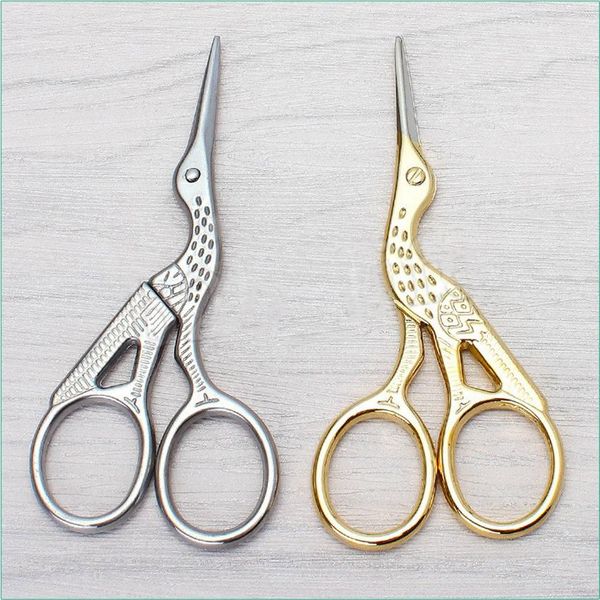 

2 colors vintage stork shape sewing scissors trimming dressmaking shears cross-stitch carbon steel tailor scissors for sewing fa3063