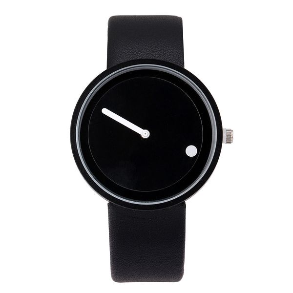 

горячие продажи креативный дизайнер кварцевые часы мужчины кожаный ремешок часы студенты унисекс простые наручные часы часы мужской подарок, Slivery;brown