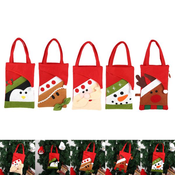 

novelty christmas candy bag non-woven gifts dessert storage pouch holder party