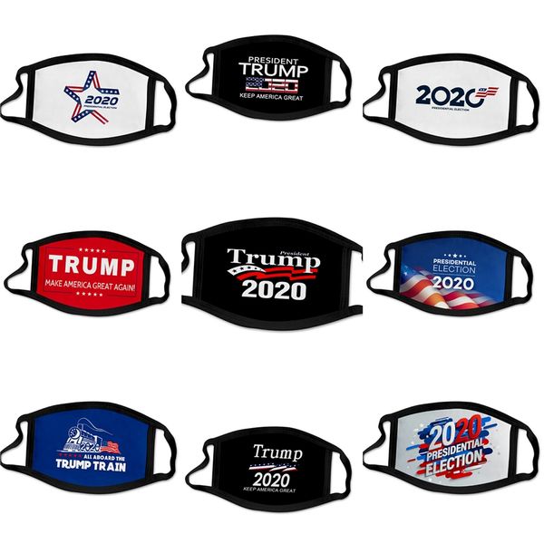 

дизайнер trump face mask многоразовый mouth печать мужчины женщины хлопок моющиеся дышащая пылезащитные маски против смога защитные маски од, Black