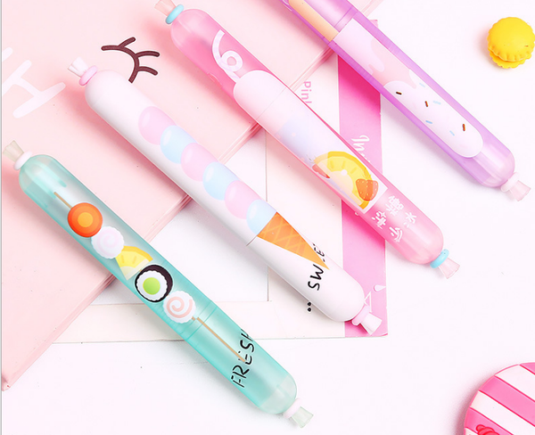 

144pcs gel pen lovely sausage signature pen black ink 0.5mm writing supplies student stationery wholesale gp776
