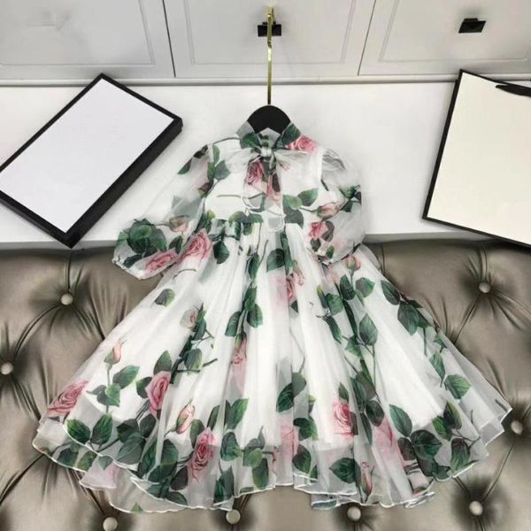 

2020 new green girl's cute cotton dress summer sleeve dress, Red;yellow