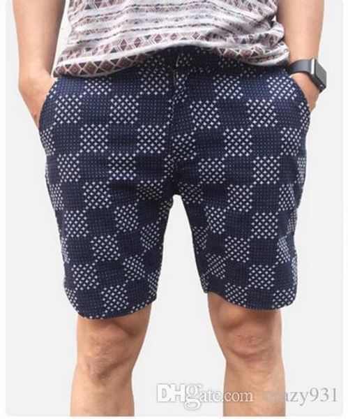 

2017 летние повседневные шорты мужчины 100% хлопок мода плед дизайн тонкие мужские шорты длиной до колен короткие homme, White;black