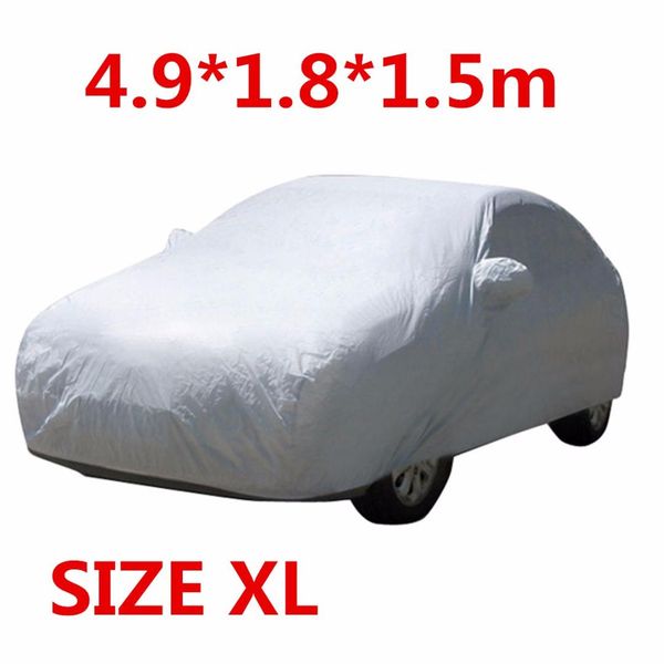 

xl universal anti uv dust rain snow sunshade heat protection waterproof dustproof outdoor full auto car cover 4.9*1.8*1.5m