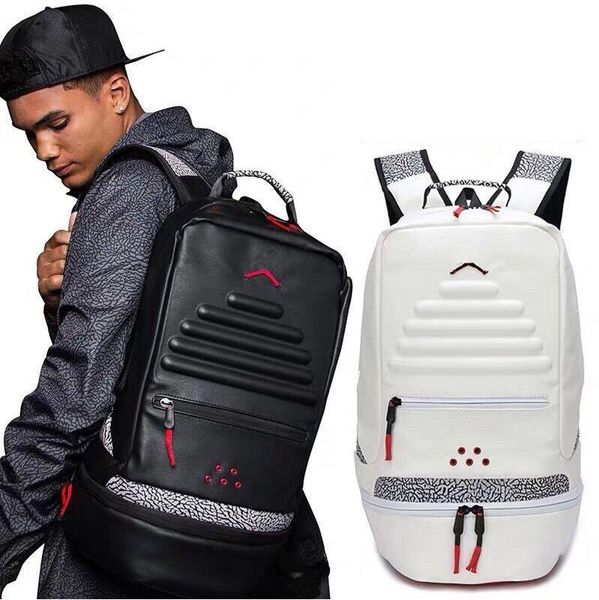 Multifunktions-Rucksack Große Kapazität Jungen Schultaschen Mode All Match Design Umhängetasche Hohe Qualität Pu Teenager Reise Handtasche