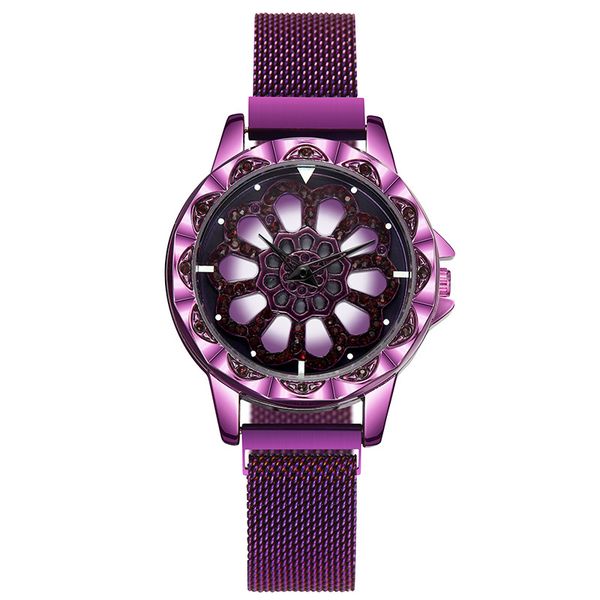 

luxury women quartz watches ladies clock watch delicate stainless steel diamond mesh strap waterproof wristwatch a4, Slivery;brown