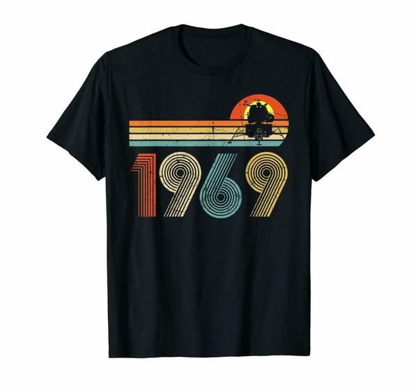 

apollo 11 50th anniversary moon landing 1969 - 2019 урожай t-shirt 2019 unisex тис, White;black