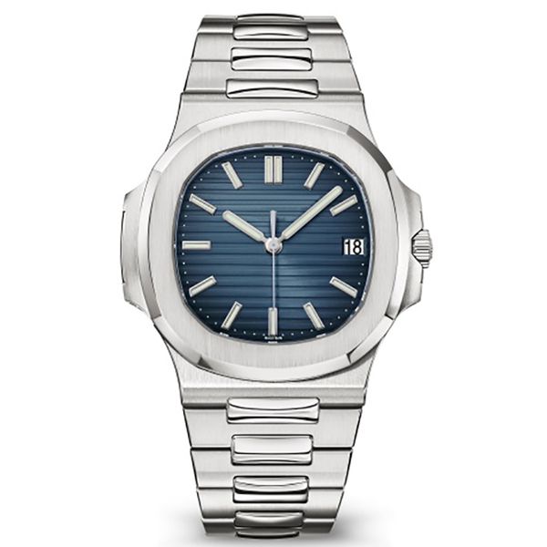 

2019 nautilus watch men automatic luxury watch 5711 silver strap blue stainless mens mechanical orologio di lusso wristwatch, Slivery;brown