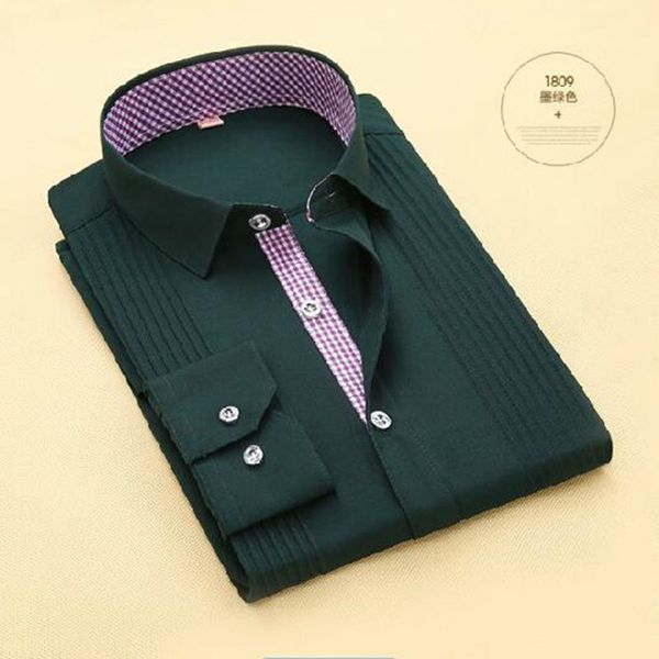 

men tuxedo shirts long sleeve bow tie deign cloth,turn-down collar single breasted candy solid color high-grade dress shirts, White;black