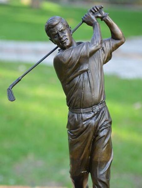 Bronze Statue Of Male Golf Movement Decoration Works Of Art Home