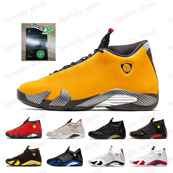

factory version 14 14s reverse ferr basketball shoes sup white black toe mens trainers new men sports sneakers 7-13