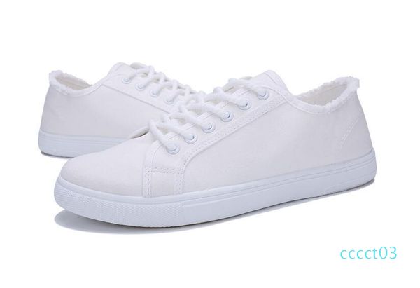 

casual shoes men cotton canvas shoes lace-up men casual walking new plimsolls male footwear autumn breathable sneakers ct3, Black