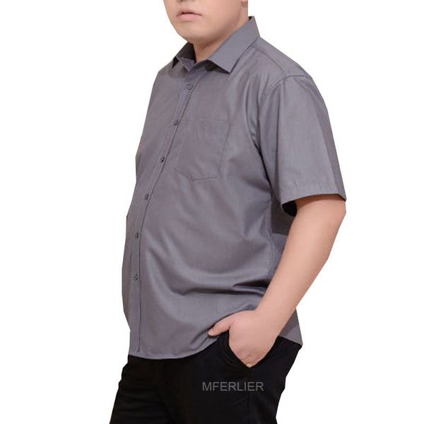 

mferlier summer plus size men shirts 5xl 6xl 7xl 8xl 9xl bust 150cm short sleeve large size shirt men 8 colors, White;black