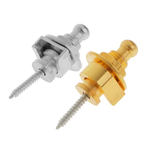 

2pcs guitar strap locks straplocks strap brace buttons for guitar belt parts, Black;brown