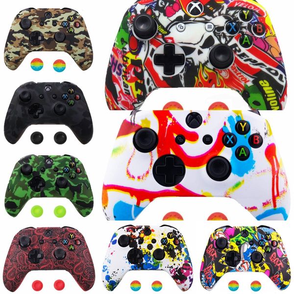 

zctua камуфляж камуфляж силиконовый защитный протектор кожи резиновый один рукав для xbox cover x s controller case