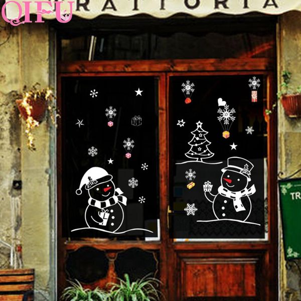 

christmas glass stickers 2020 new year decorations new year christmas decor sticker decorations for home 2019 navidad