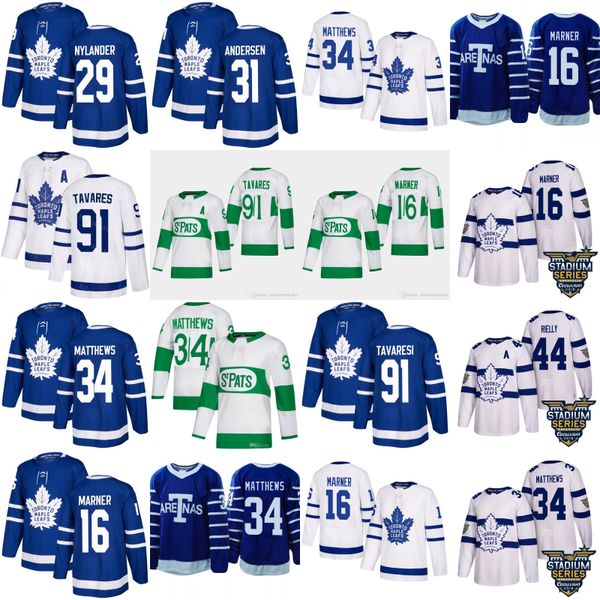 

St pat patty day 91 john tavare a patch men toronto maple leaf 34 au ton matthew 16 mitchell marner 44 morgan rielly hockey jer ey
