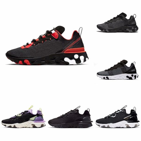 

new ashion react element running shoes fo men women light bone triple black royal solar team red mens trainers sports sneaker runner s#07159