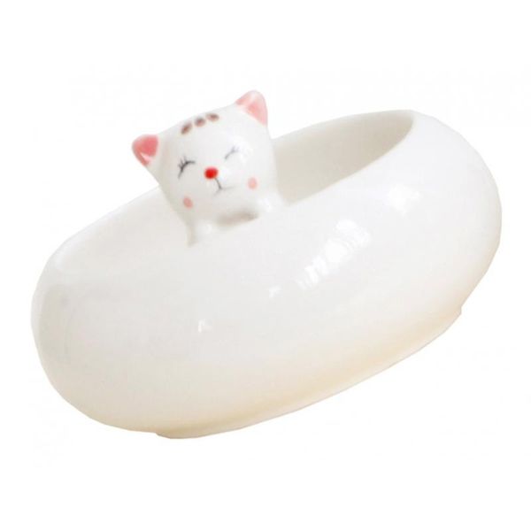 

творческая симпатичной керамического горшок сочной завод контейнер белый