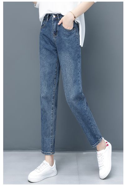 

lake blue the spring and autumn period and the new high waist joker casual pants pants of cultivate one's morality show thin a pencil