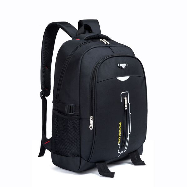 

waterproof nylon school bags for teenage boys girls backpack men large capacity high student schoolbag women bookbags teen black