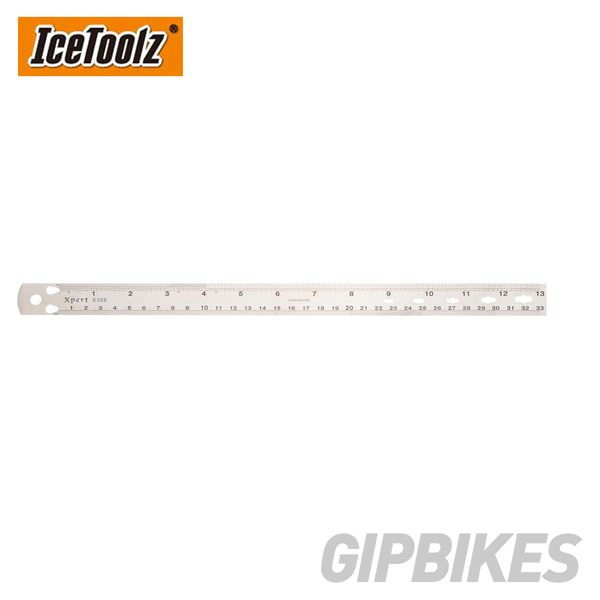 

icetoolz e322 stainless steel spoke ruler