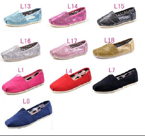 

2019 brand fashion flat shoes for boys girls kids breathable casual canvas shoes children glitter sneakers gift, Black