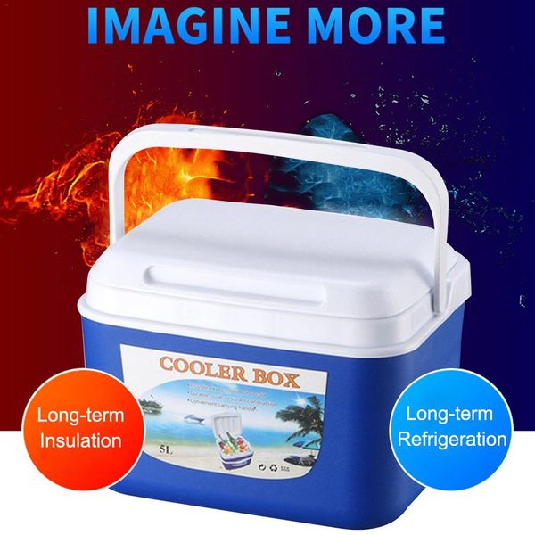 

5l car fridge portable storage box car cold box fishing cooler portable travel camping cooler glaciere