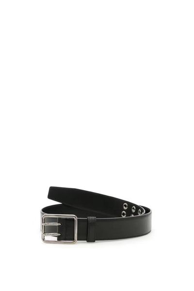 

leather belt, Black;brown