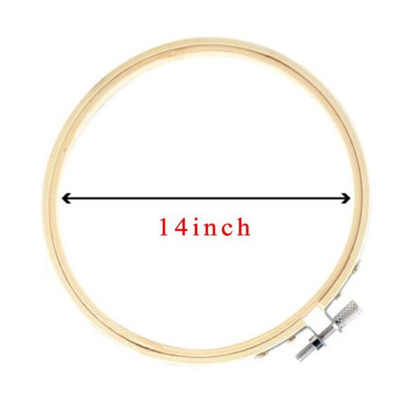 

3pcs round bamboo embroidery hoop frame circle cross stitch tool 9/12/14inch for embroidery needlework sewing, Black