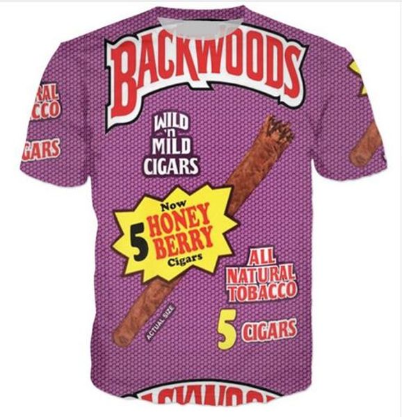 

новая мода backwoods o шеи футболка большой размер досуг 3d печать личность свободные тренировки фитнес футболки db019, White;black