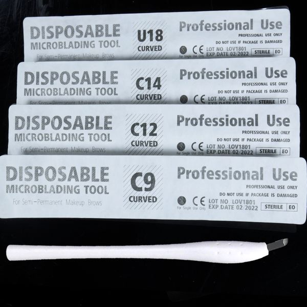 

new arriving white disposable microblading pen with cf/u needle microlading needle manual microblade needles ing