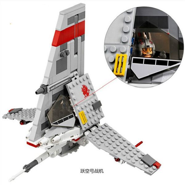 

10372 247pcs star space t-16 jump empty planes building block education toys compatible with 75081 christmas gift