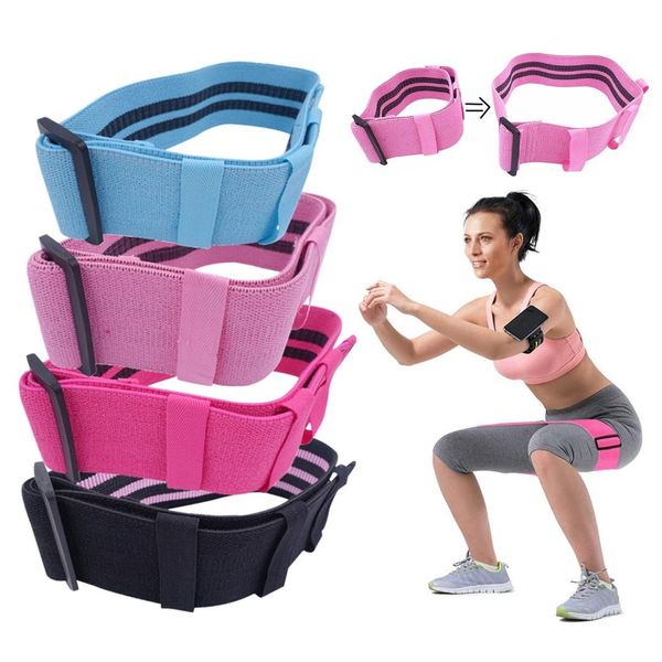 

adjustable hip resistance loop bands for legs and butt workout anti slip no roll up elastic booty bands fitness equipment