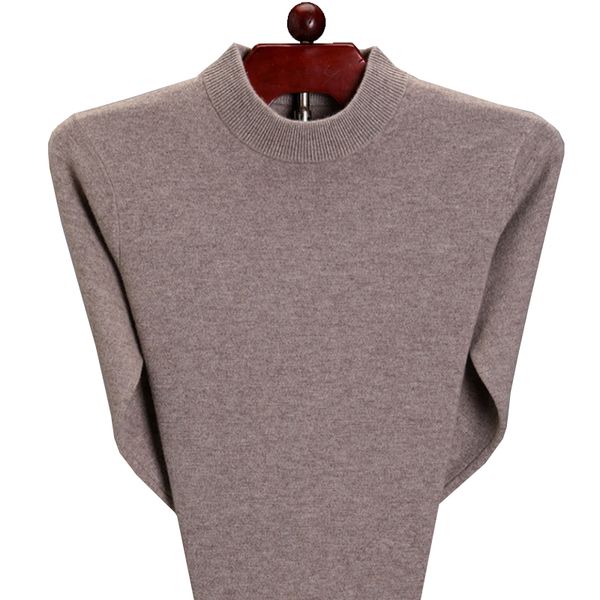 

new men sweater thick warm semi high collar male casual computer knitted turtleneck pullovers fashion size s  l xl xxl xxxl, White;black