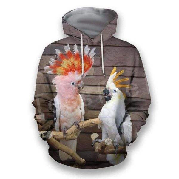 

animal art bird ара попугай забавный унисекс 3dprint пуловер newfashion zipper стрит / кофты / толстовки / куртка a-3, Black
