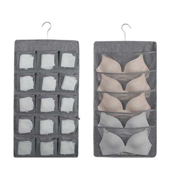 

storage boxes & bins double sided underwear bag wardrobe pouch briefs hanging home