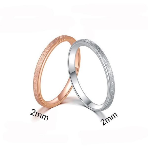 

high polished stainless steel sand blasting ring 316 surgical titanium steel lover couple ring engagement ring ip rose gold plating, Silver