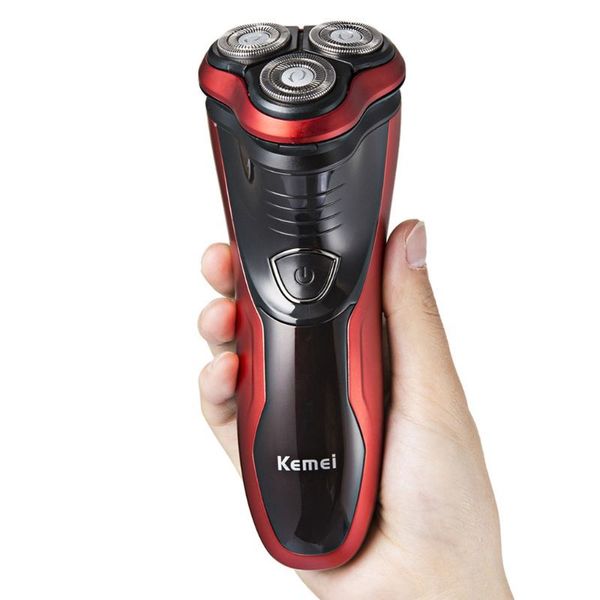 

kemei 1 set 3 blade rotary electric shaver razor men face beard shaving machine groomer km-9013